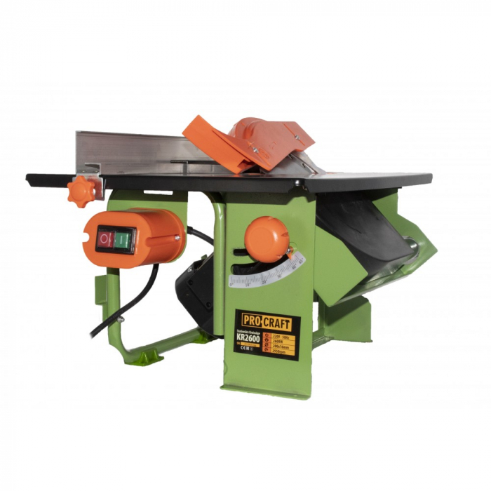 Fierastrau circular stationar 800W, 200X16mm, PROCRAFT KR2600, cu masa, Model 2019 [2]