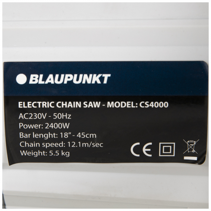Fierastrau electric cu lant 2400W, 18'' Blaupunkt [6]