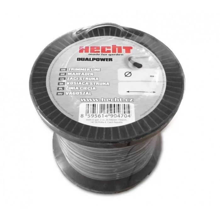 Fir rasucit - patrat - Hecht 10434524r - 2.4 Mm x 345 m insertie metalica resistent la rupere si supraincalzire [1]