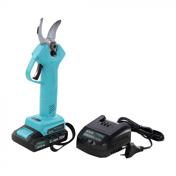 Foarfeca electrica de gradina cu acumulator 20V 2Ah, Detoolz DZ-SE148 [15]