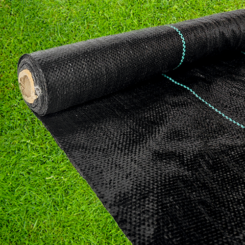 Folie antiburuieni/mulcire din polipropilena, MESTERINO PP1000150, 1 m X 50 m, densitate 100g/mp culoare neagra cu dungi, protectie UV [6]