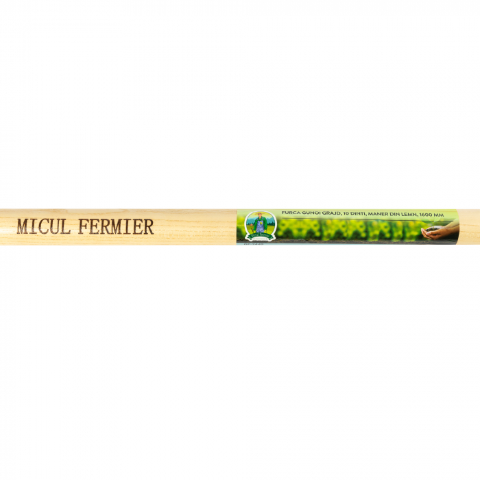 Furca gunoi grajd, 10 dinti, maner lemn, 1600mm [4]