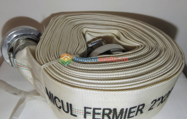 Furtun Pompier insertie textila+cauciuc 2" MICUL FERMIER, GF-0288, 20 m cu capete [9]