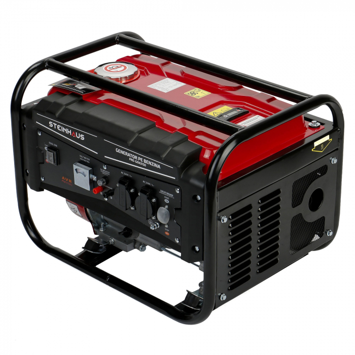 Generator curent electric Steinhaus PRO-GEN3150, 3150 W cu stabilizator de tensiune, benzina, autonomie 9.8 h [3]