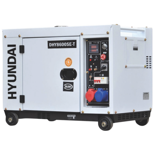 GENERATOR DE CURENT TRIFAZAT CU MOTOR DIESEL HYUNDAI DHY8600SE-T [2]