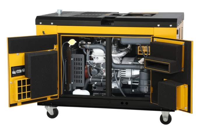 Generator insonorizat Stager YDE13TA, 10kVA, 39A, monofazat, diesel, 3000rpm, pornire electrica [3]
