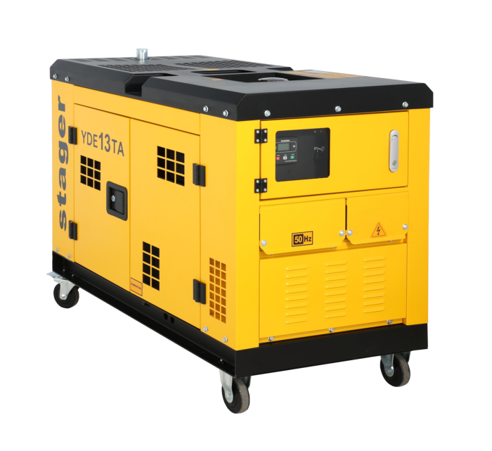 Generator insonorizat Stager YDE13TA, 10kVA, 39A, monofazat, diesel, 3000rpm, pornire electrica [1]