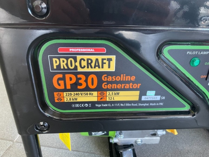 Generator pe benzina ProCraft GP30, 2800W, Capacitate rezervor 12L [7]