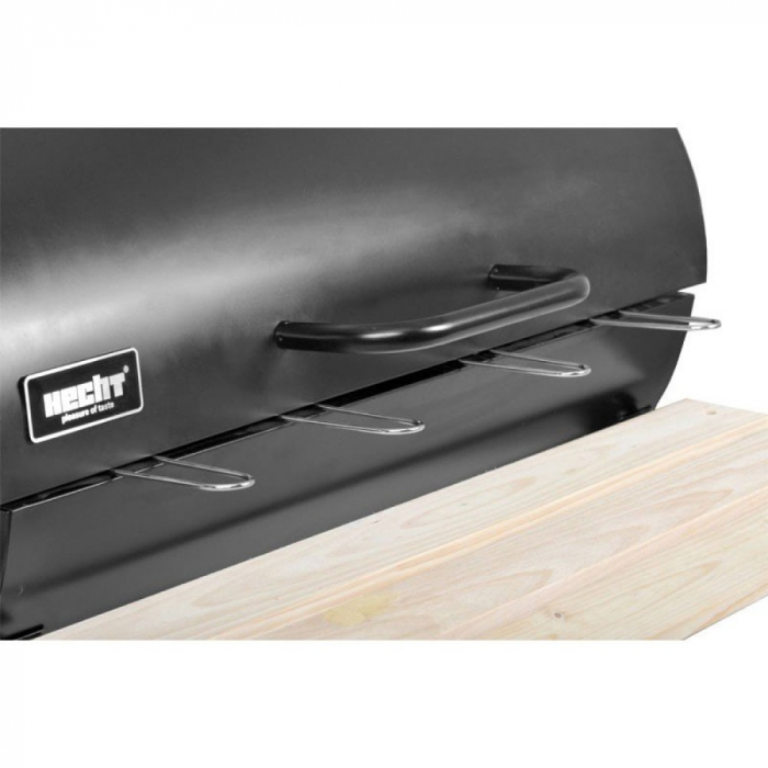 Gratar de gradina HECHT Barrel, din otel, pentru carbune, dimensiuni 108 x 72 cm [8]