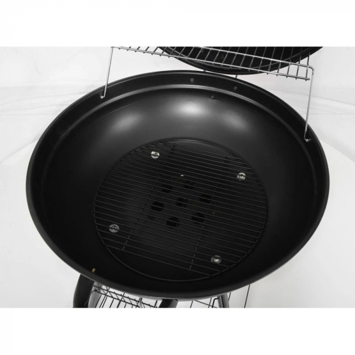 Gratar de gradina HECHT Merida, diametru 53.3 cm, din otel inoxidabil, cu roti [4]