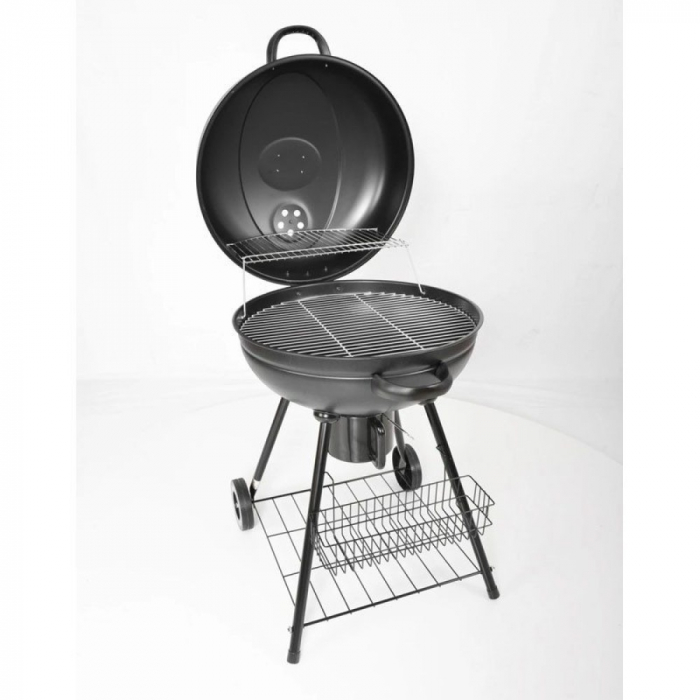 Gratar de gradina HECHT Merida, diametru 53.3 cm, din otel inoxidabil, cu roti [2]