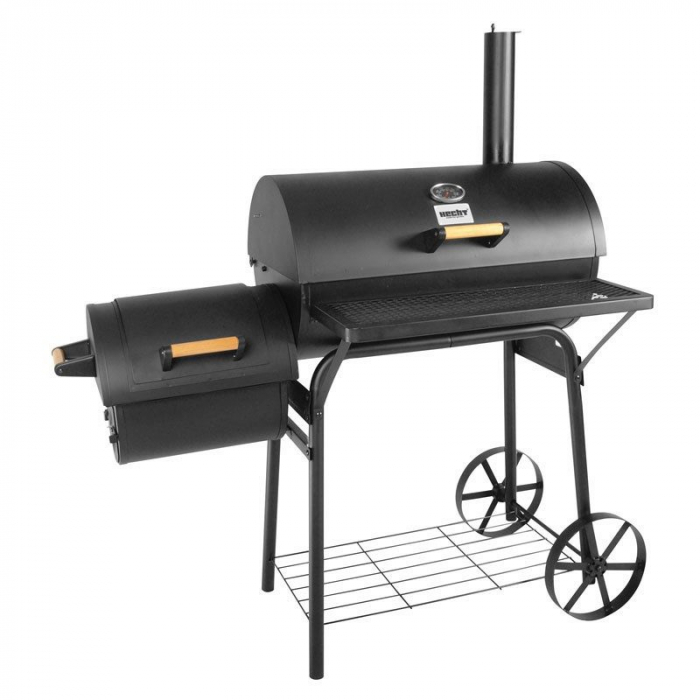 Gratar de gradina HECHT Sentinel, Bbq grill, din otel, pe carbune, rezistent la temperaturi inalte, dimensiuni 115x65x133 cm [9]