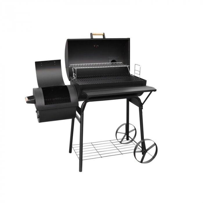 Gratar de gradina HECHT Sentinel, Bbq grill, din otel, pe carbune, rezistent la temperaturi inalte, dimensiuni 115x65x133 cm [10]