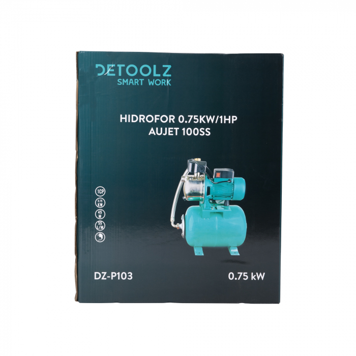 Hidrofor 0,75kW/1HP AUJET 100SS, bobinaj cupru [3]