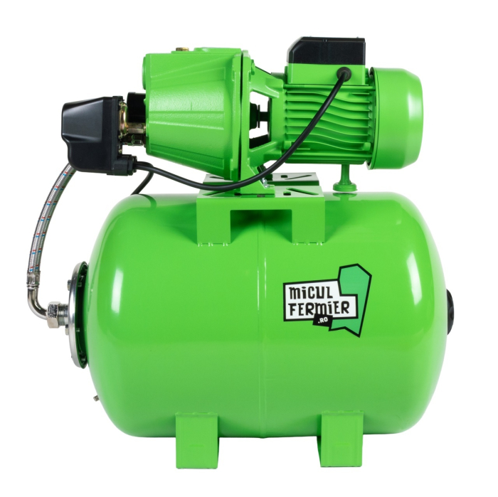 Hidrofor Micul Fermier 1.5 kW, debit maxim 3000l/h, inaltime maxima de pompare 53m, corp pompa fonta, butelie 50L [5]