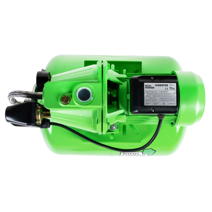 Hidrofor Micul Fermier 1.5 kW, debit maxim 3000l/h, inaltime maxima de pompare 53m, corp pompa fonta, butelie 50L [13]