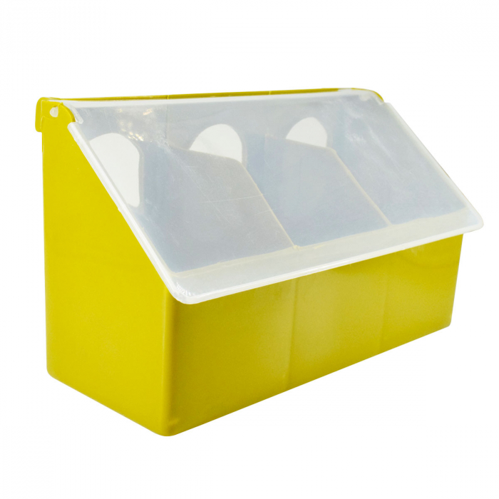 Hrănitoare pentru porumbei cu 3 compartimente set 10 bucati [3]