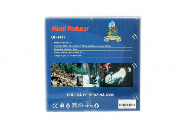 PACHET PROMO GRANDEPO 2019 DRUJBA MICUL PADURAR 6900 3CP, 52CC GF-1417 + 2 x ULEI AMESTEC GF-1484 500ML + ULEI LANT 1L GF-0853 [14]