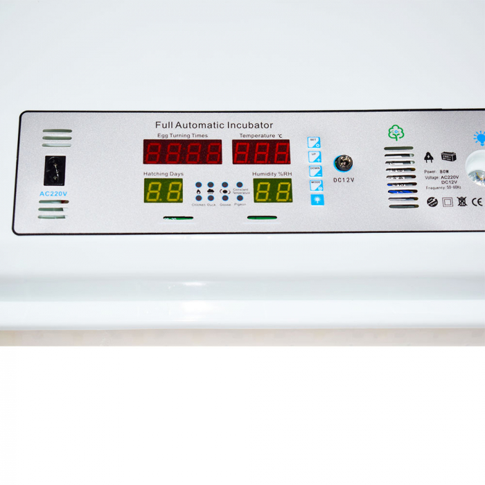 Incubator cu intoarcere automata pentru 64 oua de gaina, rata, gasca, prepelita, curcan, fazan, potarniche  Model MS-64 , 230VAC si 12V DC [8]