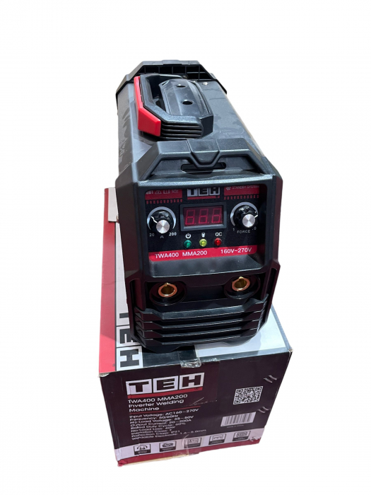 Invertor TEH TWA 400, Profesional, Heavy Duty, Racire fortata, electrozi 5 mm  ANTI LIPIRE  + ARC FORCE REGLABIL MMA 200A [11]