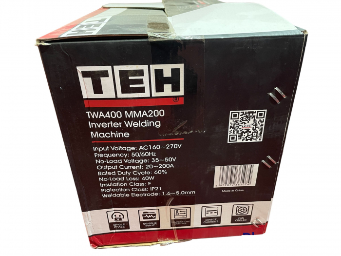Invertor TEH TWA 400, Profesional, Heavy Duty, Racire fortata, electrozi 5 mm  ANTI LIPIRE  + ARC FORCE REGLABIL MMA 200A [13]