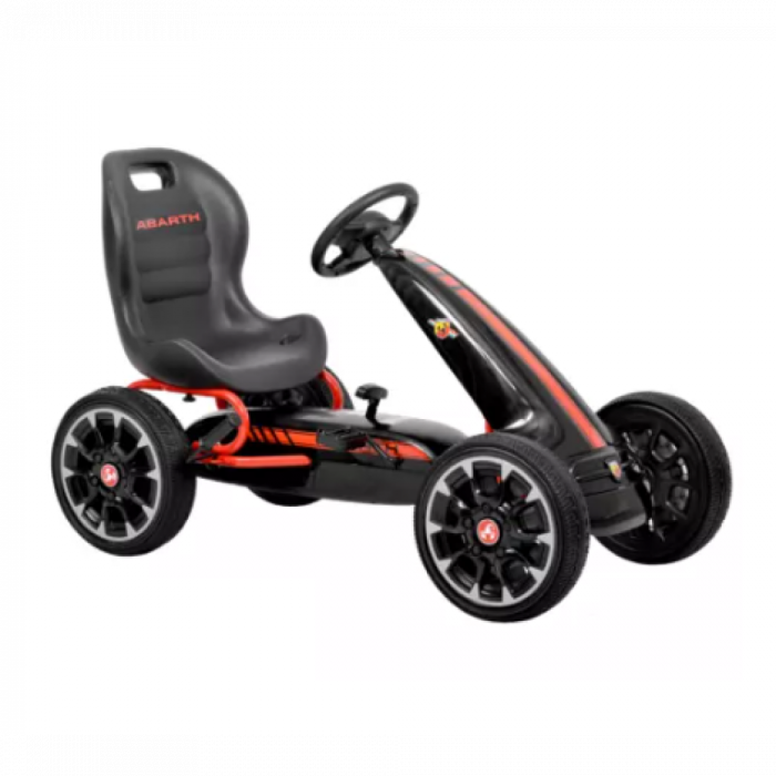 Kart cu pedale HECHT Abarth Black, greutate maxima suportata 25 kg, dimensiuni 113 x 57 x 73 cm, negru [1]