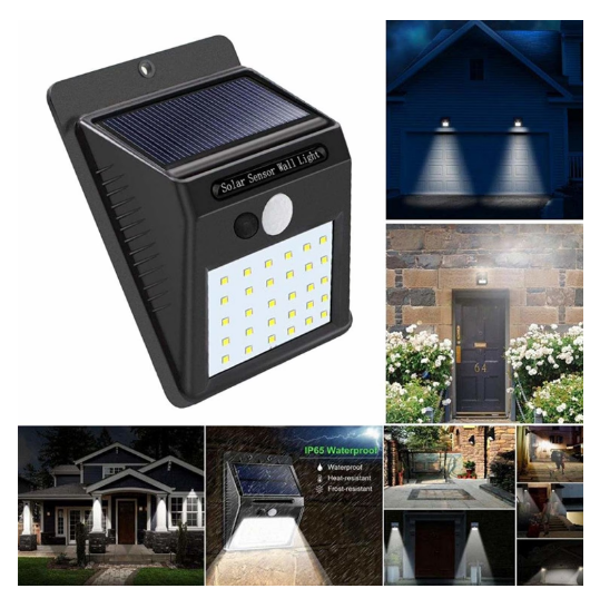 Lampa cu LED incarcare solara si senzor de miscare 30 x LED [2]