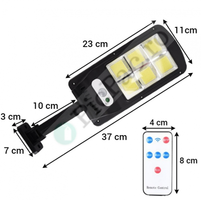 Lampa solara LED cu senzor de miscare si unghi de inductie 120 grade [4]