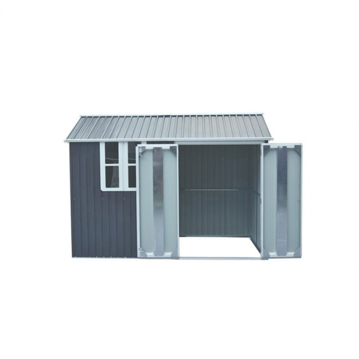 Magazie pentru lemne si unelte Hecht 6x10 nord cadru si baza metalica prevazuta cu geam dimensiuni 172 x 302 x 222 cm [3]