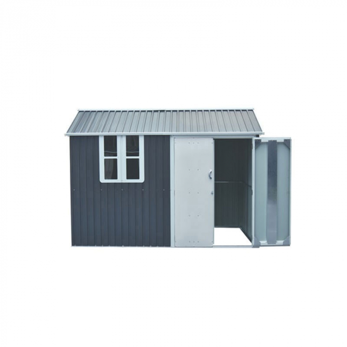 Magazie pentru lemne si unelte Hecht 6x10 nord cadru si baza metalica prevazuta cu geam dimensiuni 172 x 302 x 222 cm [2]