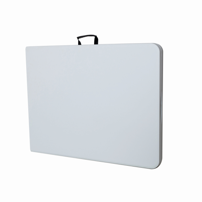 Masa pliabila 4 persoane din otel si HDPE MESTERINO KJC2061,180x70x74 cm, culoare alba [4]