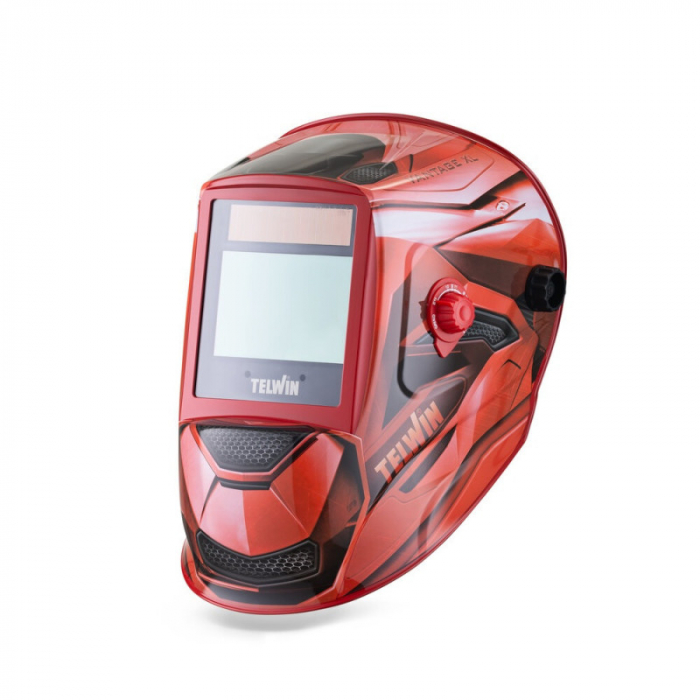 Masca de sudură AVANTAGE RED XL cu cristale lichide 9-13 TELWIN– Protecție, confort și performanță maximă [1]
