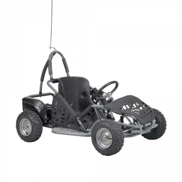 Masina buggy HECHT 54812 SILVER, cu acumulatori 48 V/12 Ah, 1000 W, 35 km/h, autonomie 30 km [2]