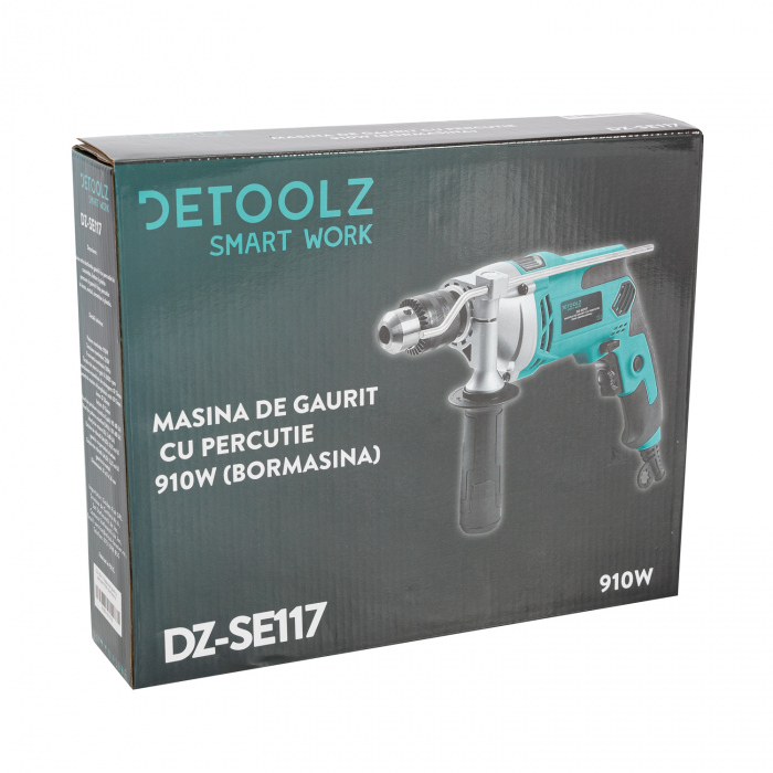 Masina de gaurit cu percutie 910W (bormasina) DZ-SE117 [2]
