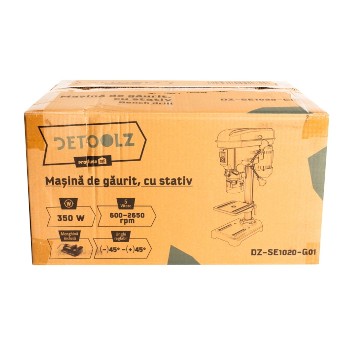 Masina de gaurit Detoolz, 350W 13mm cu coloana [8]