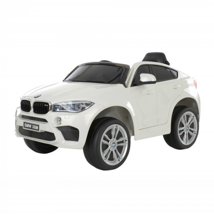 Masina de jucarie cu baterie - bmw x6 - alba - BMWX6-WHITE [2]