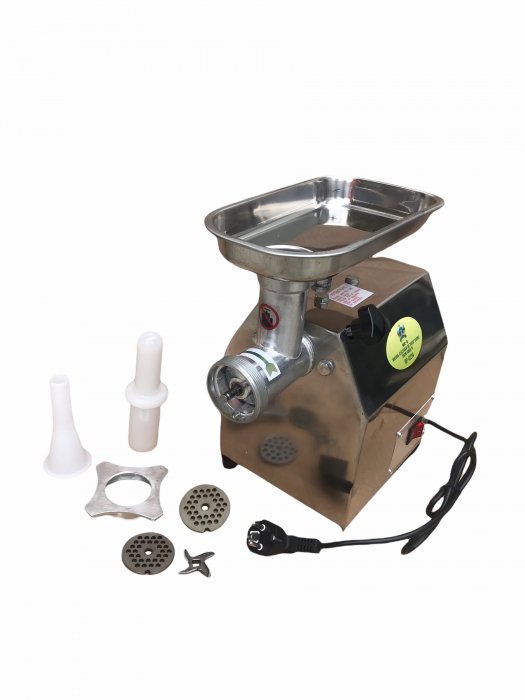 Masina Tocat carne MK-8, 350W, 60 Kg/Ora, Grandepo Micul Fermier 2021 pentru uz casnic cu 2 site si 1 cutit GF-2214 [4]