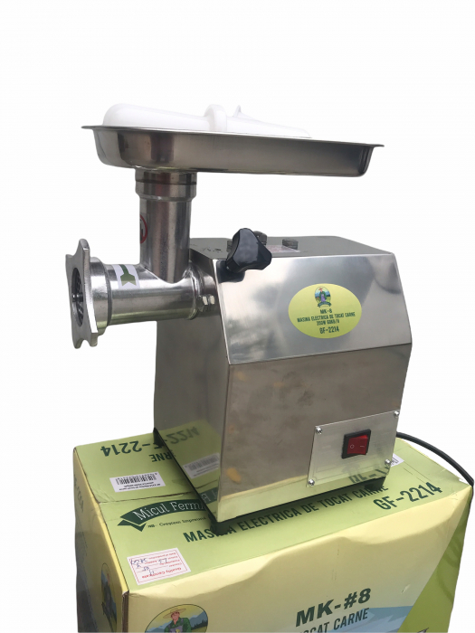 Masina Tocat carne MK-8, 350W, 60 Kg/Ora, Grandepo Micul Fermier 2021 pentru uz casnic cu 2 site si 1 cutit GF-2214 [6]