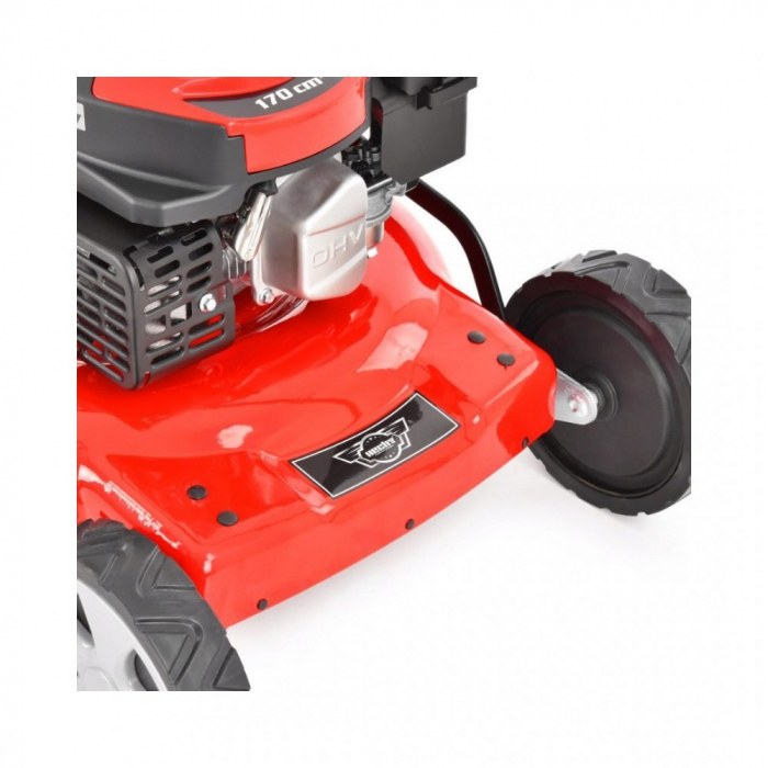 Masina de tuns iarba cu motor pe benzina, autopropulsata, HECHT 550 SW, 2.6 kW, 170 CC, latime de lucru 48 cm, cos colector 60 l [9]