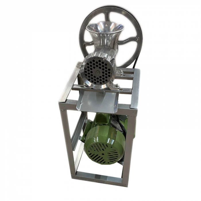 Masina electrica de tocat carne din aluminiu, Nr.32, cu cadru si motor electric de 1500 W, 1400 Rpm, 2 kg/min [3]