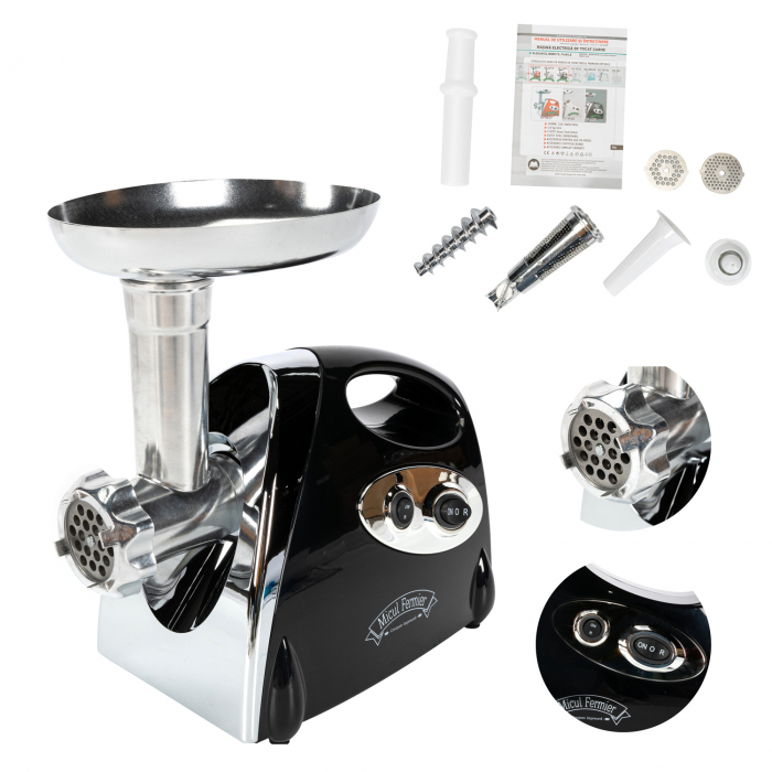 Masina electrica de tocat carne NEAGRA 1200W JIA [6]