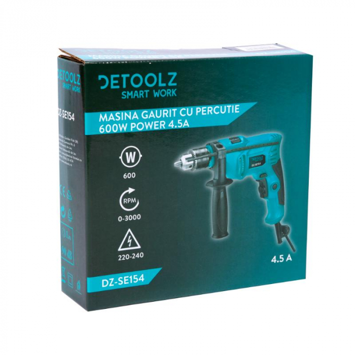 DZ-SE154 Masina gaurit cu percutie 600W power 4.5A [8]