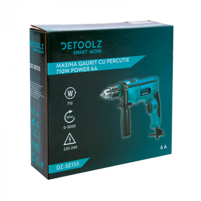 DZ-SE155 Masina gaurit cu percutie 710W power 6A [8]