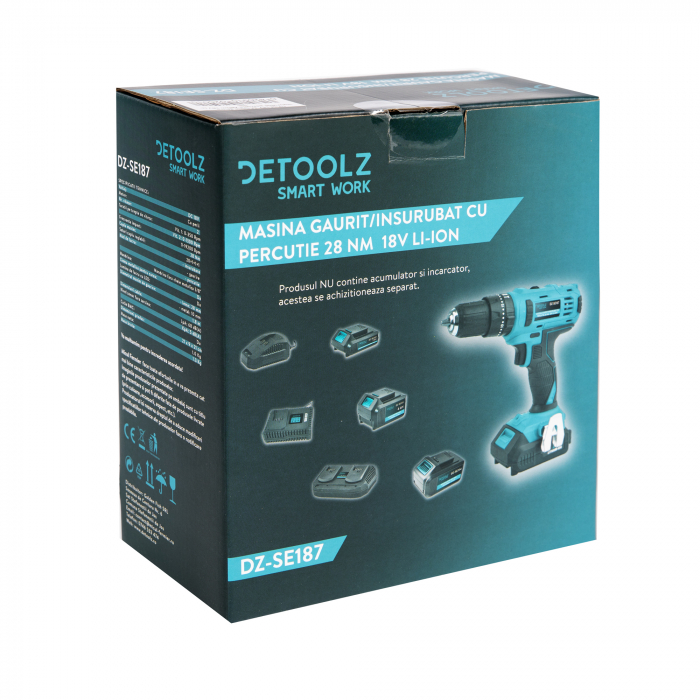 DZ-SE187 Masina gaurit insurubat percutie 28Nm 18V Li-ion [9]