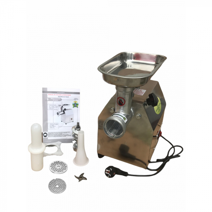 Masina Tocat carne MK-8 500W, 80 Kg /Ora, Grandepo by FERMAX 2021 pentru uz casnic cu 2 site si 1 cutit [2]