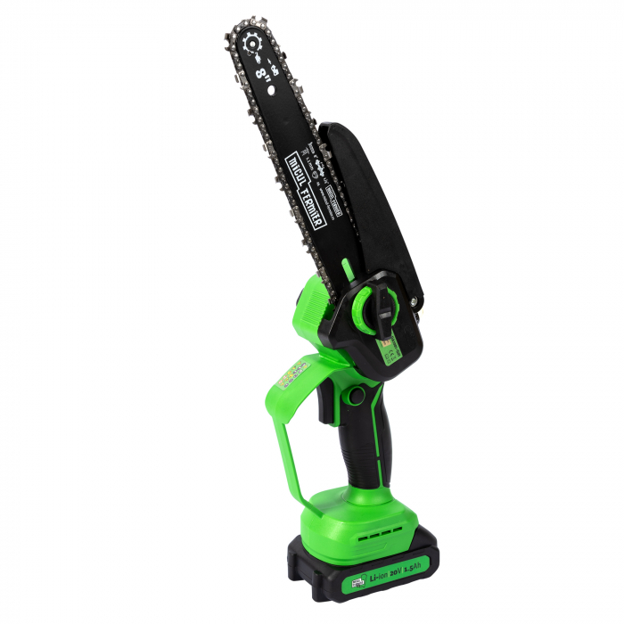 Mini drujba Micul Fermier, 20V, cu doua lame 6'' si 8'', doua lanturi [19]