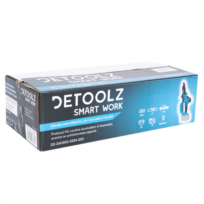 Mini drujba pe acumulator, dreapta, Detoolz 20V [2]