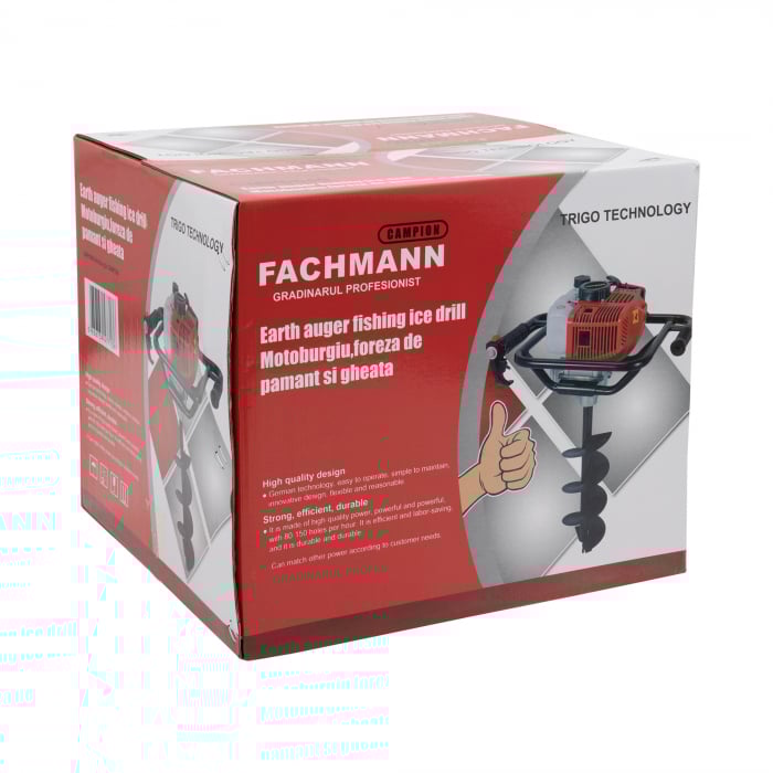 Motoburghiu pe benzina (foreza) 6.0CP rosu TRIGO by CAMPION [3]