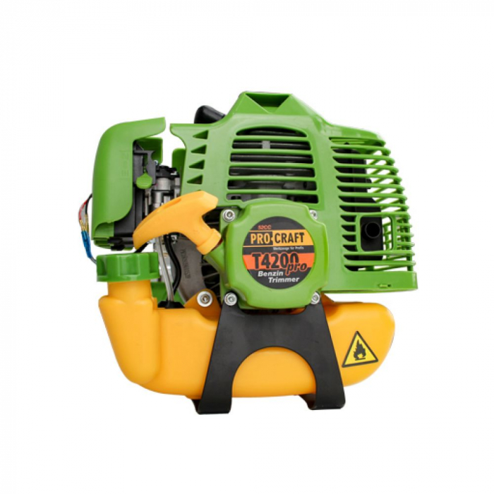 Motocoasa benzina Procraft T4200EL, Pornire la buton, 4.2 kW, 9000rpm, 3 sisteme de taiere + Tambur [9]