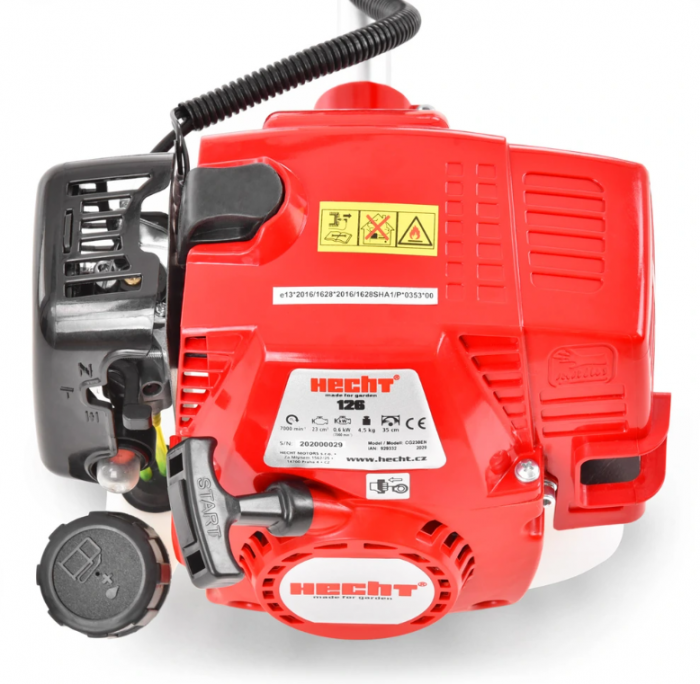 Motocoasa pe benzina HECHT 126, motor 2T, 23 CC, 0.6 kW, 0.8 CP, diametru taiere 35 mm [1]